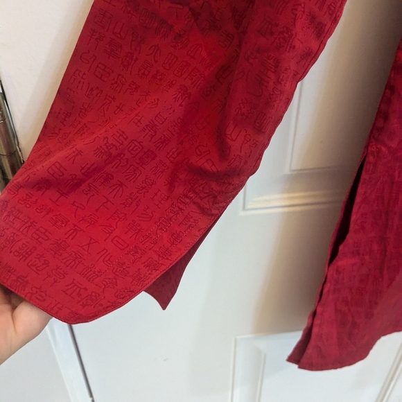 Shanghai Tang Silk Blend Tunic Top - Picture 4 of 6